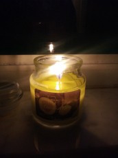 I am burning this candle for the first time, and it smells so good