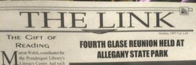 Mom handed this to me late this afternoon—it is a personal newspaper that my dad made for the Glase family in 1997