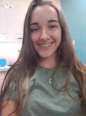 Sitting in the orthodontist chair—I got my expander removed!
