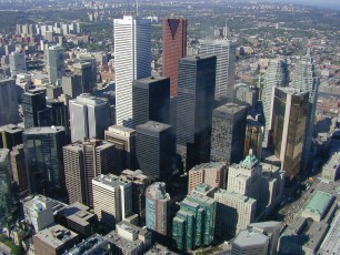 Downtown Toronto seen from CN Tower
