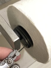 Dealing with locking bathroom tissue holders