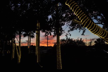 Sunset over Holy Land Experience