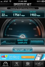 Can't help but be impressed that my iPhone 4S can push and pull WiFi bandwidth pretty much the same speed as my Mac Pro