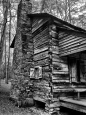 Callaway Gardens old cabin 3, Ansel Adams version