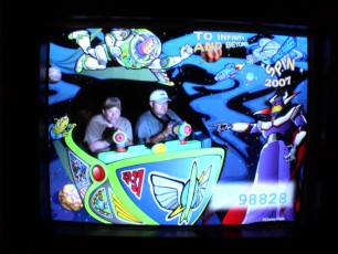Me and Chris again in the Buzz Lightyear ride