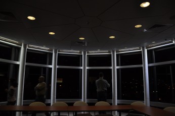 Spire conference room—tried a darker shot to capture the faint purplish glow