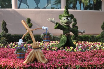 Floral Micky and the broomsticks from Sorcerer's Apprentice