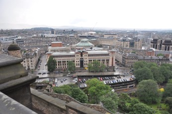 View of Edinburgh from atop the castle