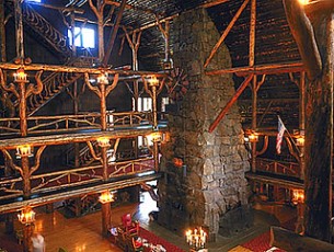Old Faithful Inn interior