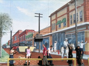 Building mural in downtown Kissimmee