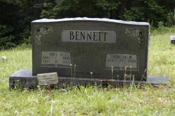 Paternal grandparents' gravestone