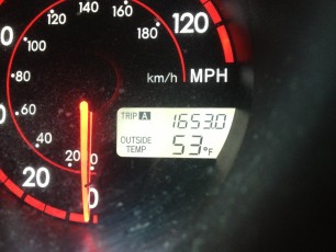Total miles driven once I returned home