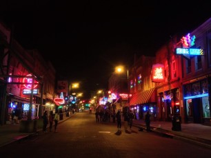 Beale Street, nighttime