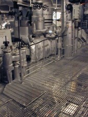 USS North Carolina engine room