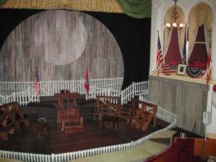 Ford's Theatre stage and box seat