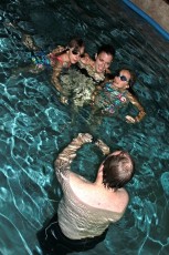 Aunt Lisa agreed to some underwater poses with the girls