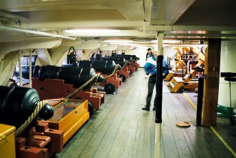 Below deck of Old Ironsides