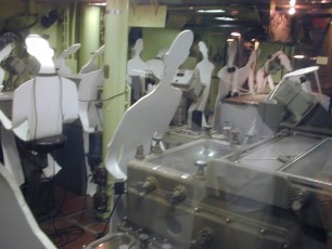 USS North Carolina navigation room