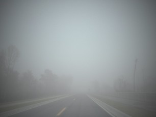Could've cut this morning's fog with a knife
