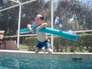 Mason takes a flying leap