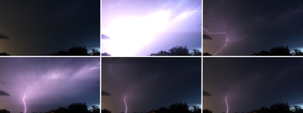 Intense lightning storm tonight
