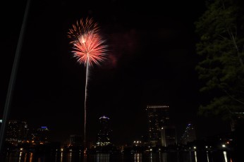 Independence Day 2009 fireworks at Lake Eola