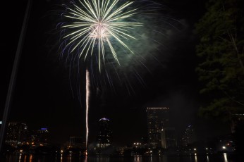 Independence Day 2009 fireworks at Lake Eola
